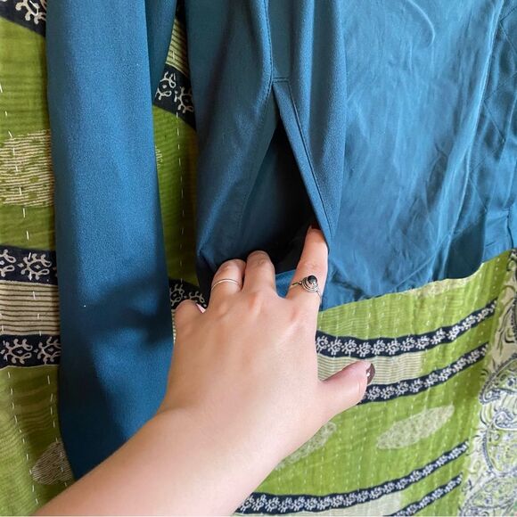 🚨FINAL OFFER Under Armour Dark Teal StudioLux Fitted Moto Jacket Size Medium - Picture 5 of 14